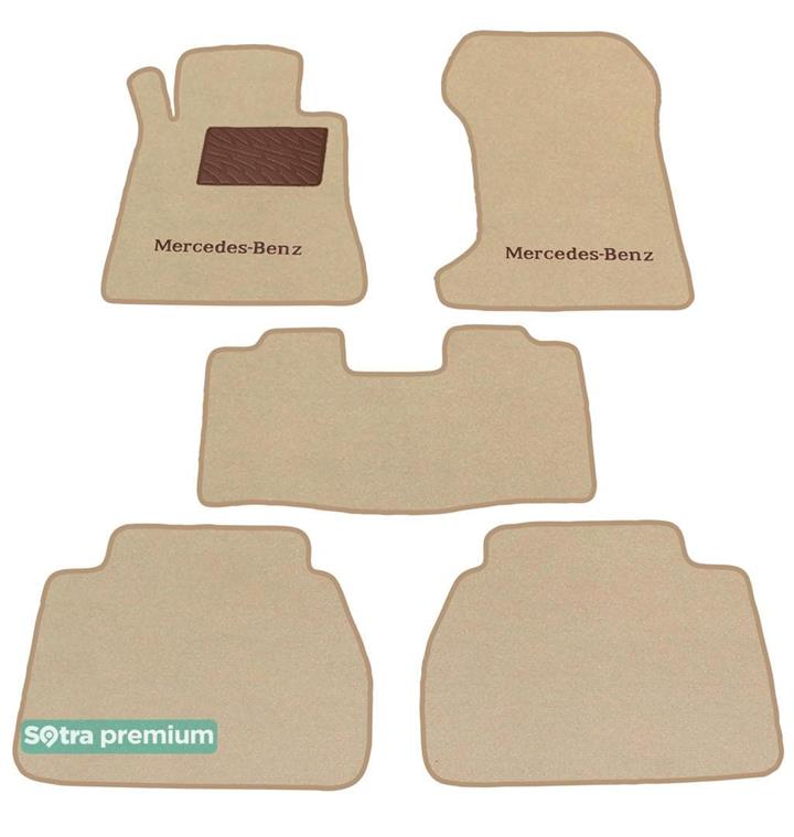 Sotra 01196-CH-BEIGE Interior mats Sotra two-layer beige for Mercedes E-class (1995-2002), set 01196CHBEIGE