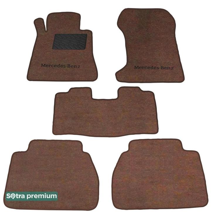 Sotra 01196-CH-CHOCO Interior mats Sotra two-layer brown for Mercedes E-class (1995-2002), set 01196CHCHOCO