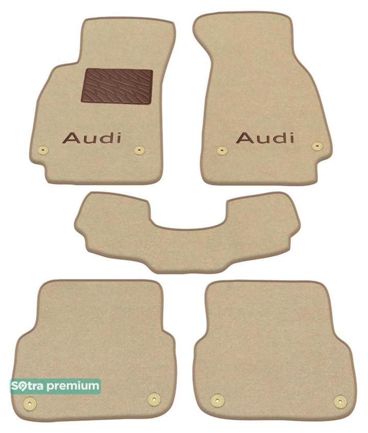 Sotra 01198-CH-BEIGE Interior mats Sotra two-layer beige for Audi A6 (2004-2011), set 01198CHBEIGE