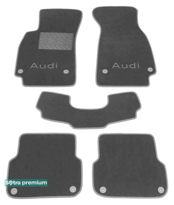 Sotra 01198-CH-GREY Interior mats Sotra two-layer gray for Audi A6 (2004-2011), set 01198CHGREY