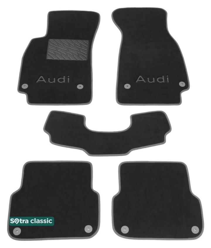 Sotra 01198-GD-GREY Interior mats Sotra two-layer gray for Audi A6 (2004-2011), set 01198GDGREY