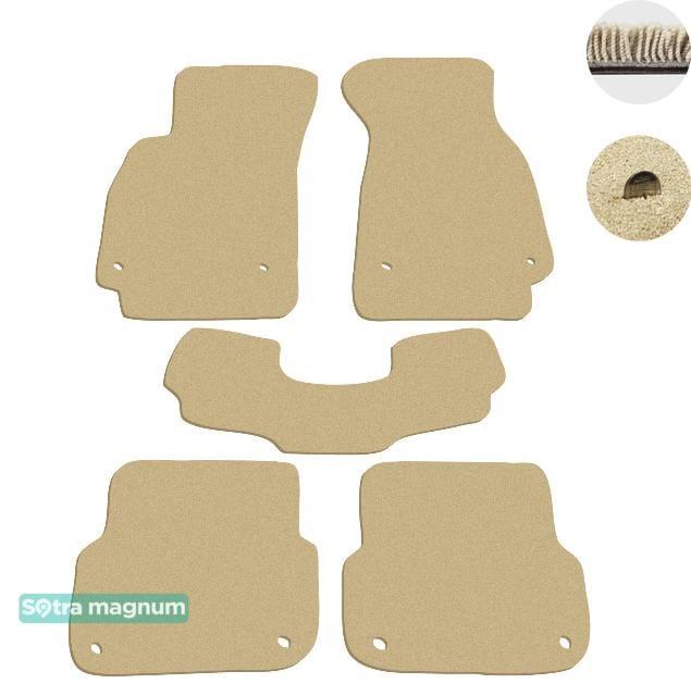 Sotra 01198-MG20-BEIGE Interior mats Sotra two-layer beige for Audi A6 (2004-2011), set 01198MG20BEIGE