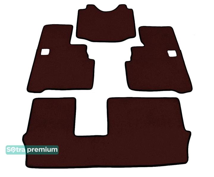 Sotra 01201-5-CH-CHOCO Interior mats Sotra two-layer brown for Mitsubishi Grandis (2003-2011), set 012015CHCHOCO