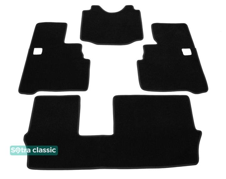 Sotra 01201-5-GD-BLACK Interior mats Sotra two-layer black for Mitsubishi Grandis (2003-2011), set 012015GDBLACK