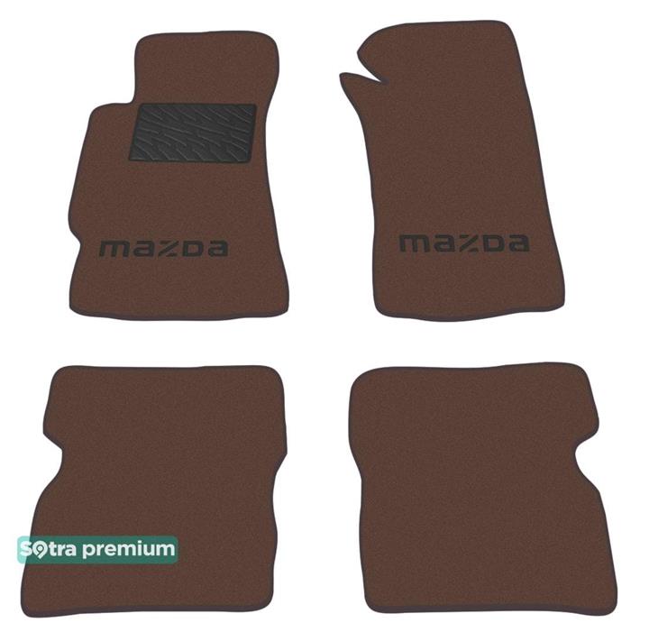 Sotra 01203-CH-CHOCO Interior mats Sotra two-layer brown for Mazda Rx-8 (2003-2012), set 01203CHCHOCO