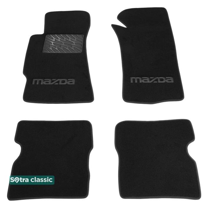 Sotra 01203-GD-BLACK Interior mats Sotra two-layer black for Mazda Rx-8 (2003-2012), set 01203GDBLACK