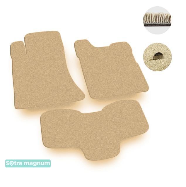 Sotra 01215-MG20-BEIGE Interior mats Sotra two-layer beige for Cadillac Srx (2004-2009), set 01215MG20BEIGE