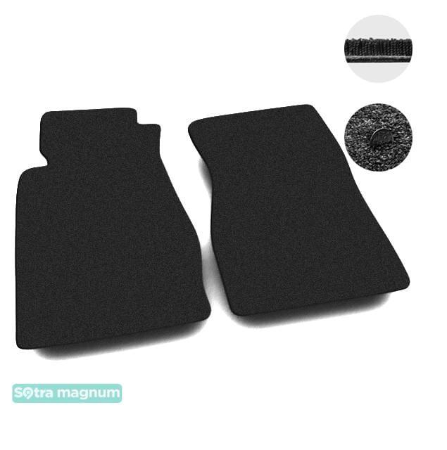 Sotra 01217-MG15-BLACK Interior mats Sotra two-layer black for Nissan 300zx (1984-2000), set 01217MG15BLACK