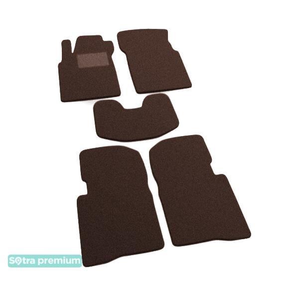 Sotra 01220-CH-CHOCO Interior mats Sotra two-layer brown for Nissan Maxima (2004-2008), set 01220CHCHOCO
