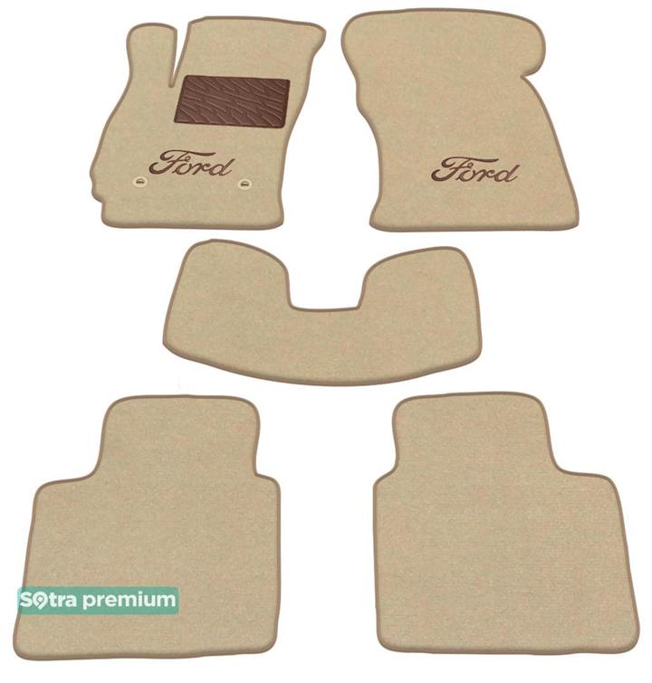 Sotra 01226-CH-BEIGE Interior mats Sotra two-layer beige for Ford Mondeo (2000-2007), set 01226CHBEIGE