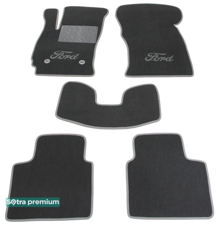 Sotra 01226-CH-GREY Interior mats Sotra two-layer gray for Ford Mondeo (2000-2007), set 01226CHGREY