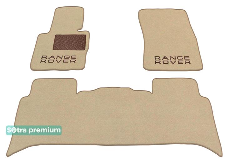 Sotra 01230-CH-BEIGE Interior mats Sotra two-layer beige for Land Rover Range rover (2002-2013), set 01230CHBEIGE