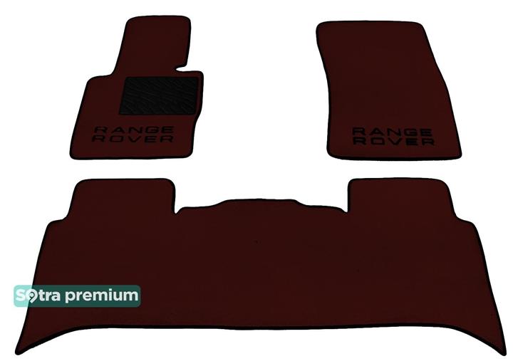 Sotra 01230-CH-CHOCO Interior mats Sotra two-layer brown for Land Rover Range rover (2002-2013), set 01230CHCHOCO