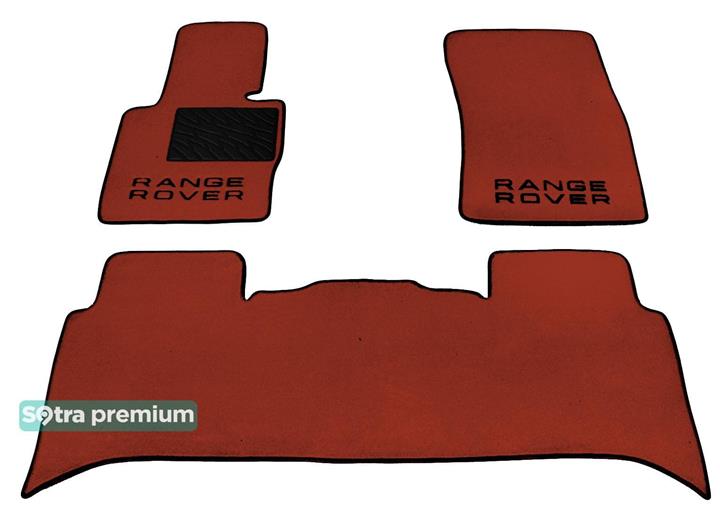 Sotra 01230-CH-TERRA Interior mats Sotra two-layer terracotta for Land Rover Range rover (2002-2013), set 01230CHTERRA