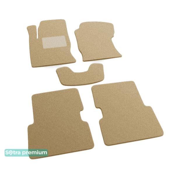 Sotra 01232-CH-BEIGE Interior mats Sotra two-layer beige for Ford Focus (2002-2005), set 01232CHBEIGE