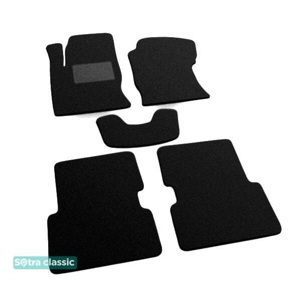 Sotra 01232-GD-BLACK Interior mats Sotra two-layer black for Ford Focus (2002-2005), set 01232GDBLACK