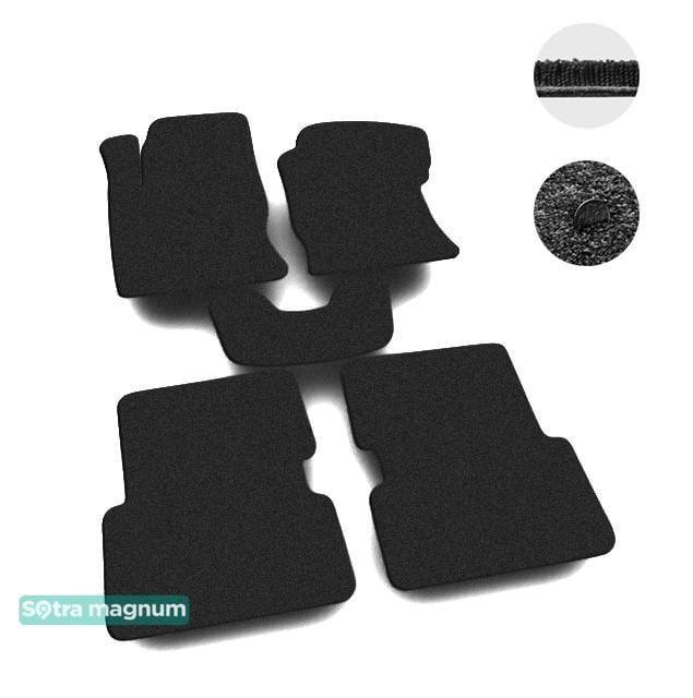 Sotra 01232-MG15-BLACK Interior mats Sotra two-layer black for Ford Focus (2002-2005), set 01232MG15BLACK