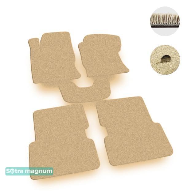 Sotra 01232-MG20-BEIGE Interior mats Sotra two-layer beige for Ford Focus (2002-2005), set 01232MG20BEIGE