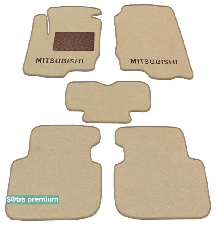 Sotra 01237-CH-BEIGE Interior mats Sotra two-layer beige for Mitsubishi Colt (2002-2012), set 01237CHBEIGE