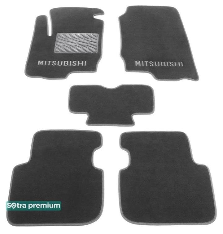 Sotra 01237-CH-GREY Interior mats Sotra two-layer gray for Mitsubishi Colt (2002-2012), set 01237CHGREY