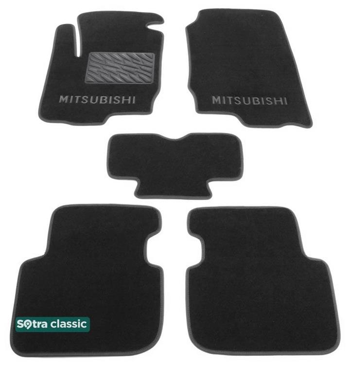 Sotra 01237-GD-GREY Interior mats Sotra two-layer gray for Mitsubishi Colt (2002-2012), set 01237GDGREY