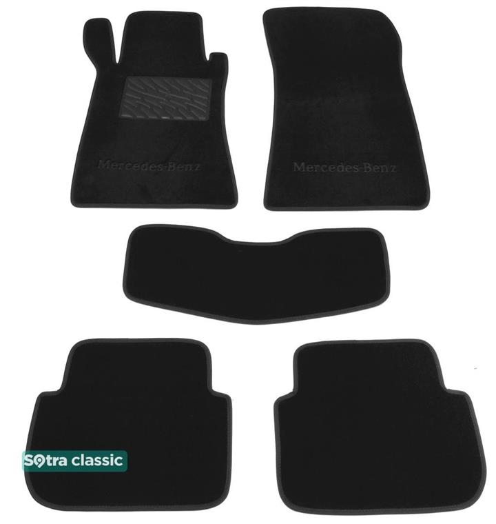 Sotra 01245-GD-GREY Interior mats Sotra two-layer gray for Mercedes Clk-class (2002-2010), set 01245GDGREY