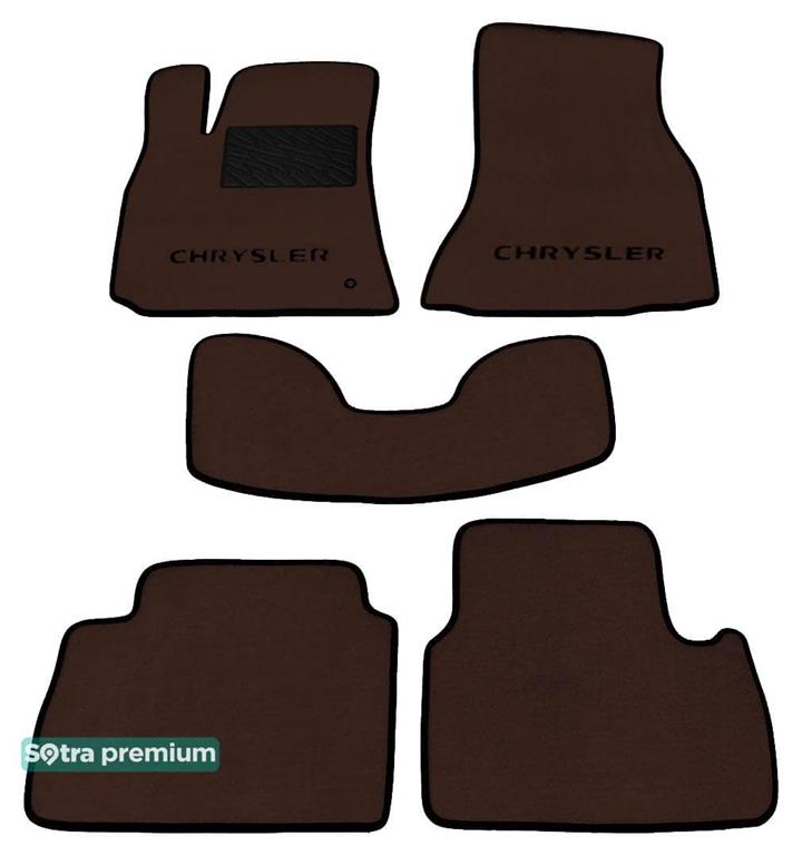 Sotra 01247-CH-CHOCO Interior mats Sotra two-layer brown for Chrysler 300c (2004-2010), set 01247CHCHOCO