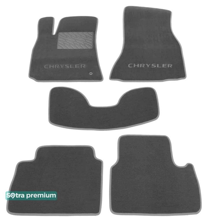 Sotra 01247-CH-GREY Interior mats Sotra two-layer gray for Chrysler 300c (2004-2010), set 01247CHGREY