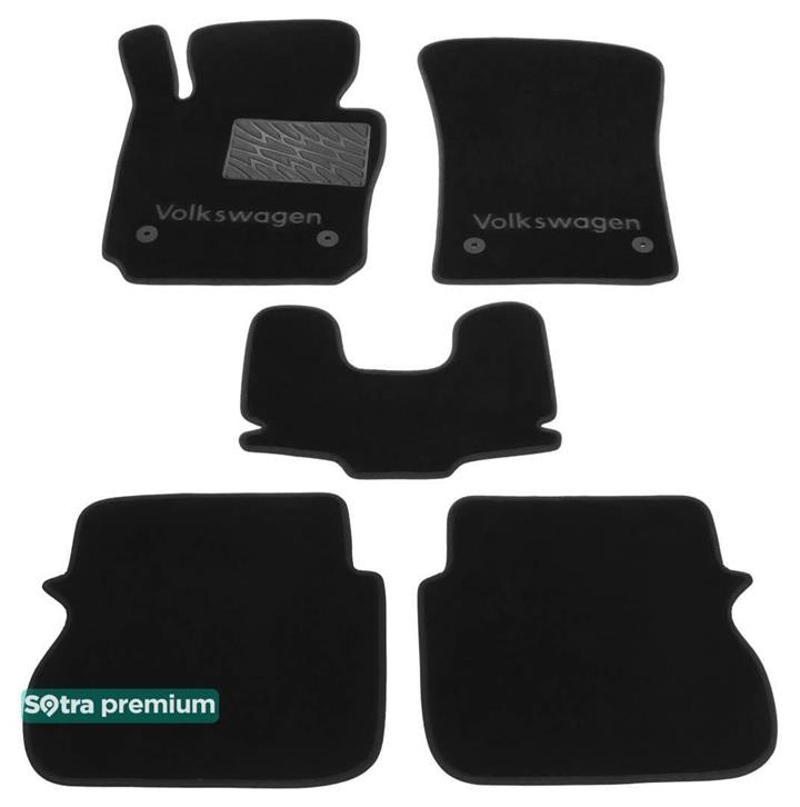 Sotra 01251-CH-BLACK Interior mats Sotra two-layer black for Volkswagen Caddy (2004-2015), set 01251CHBLACK