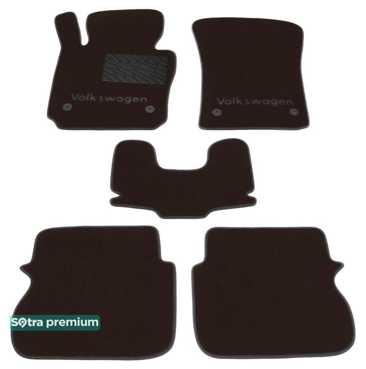 Sotra 01251-CH-CHOCO Interior mats Sotra two-layer brown for Volkswagen Caddy (2004-2015), set 01251CHCHOCO