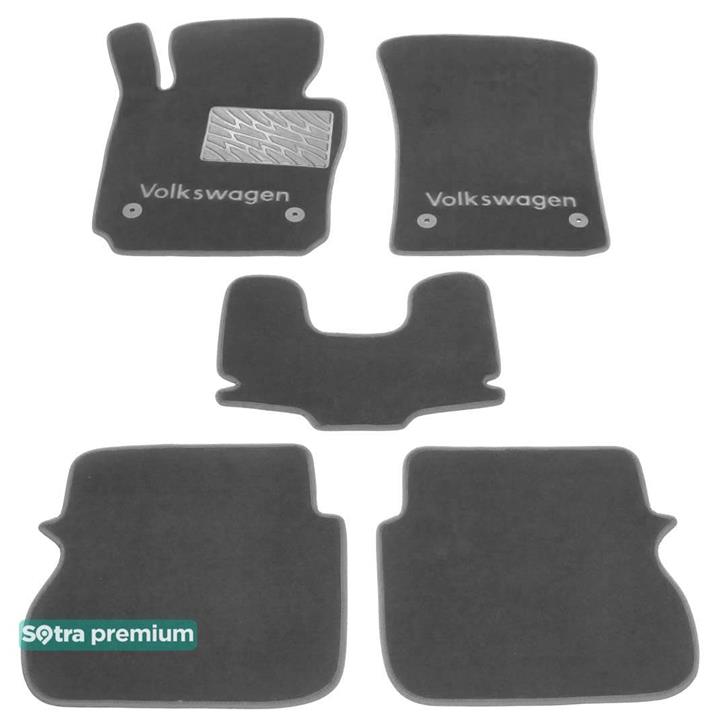 Sotra 01251-CH-GREY Interior mats Sotra two-layer gray for Volkswagen Caddy (2004-2015), set 01251CHGREY