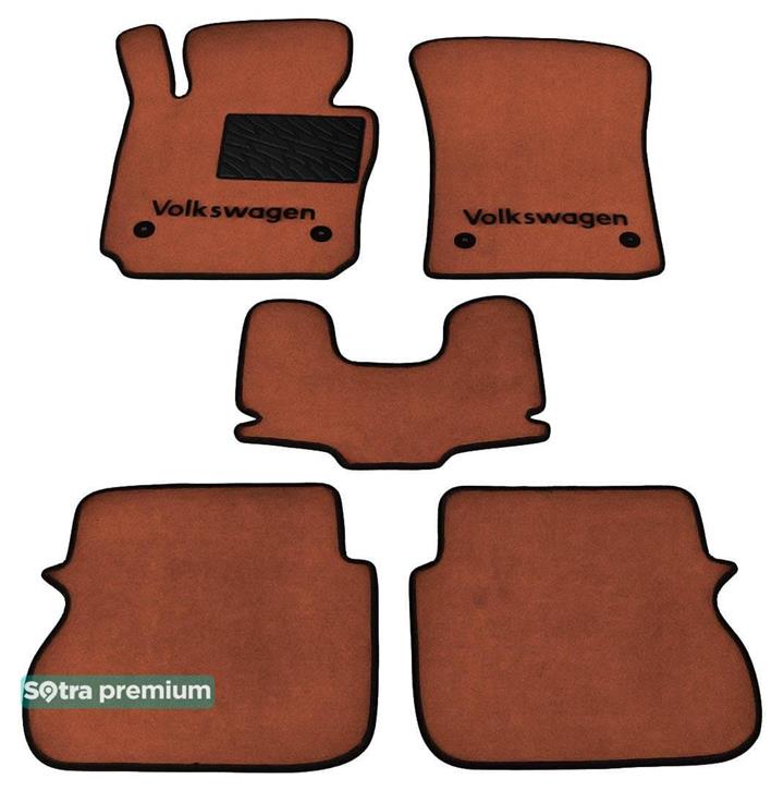 Sotra 01251-CH-TERRA Interior mats Sotra two-layer terracotta for Volkswagen Caddy (2004-2015), set 01251CHTERRA