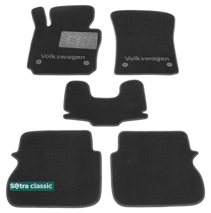 Sotra 01251-GD-GREY Interior mats Sotra two-layer gray for Volkswagen Caddy (2004-2015), set 01251GDGREY