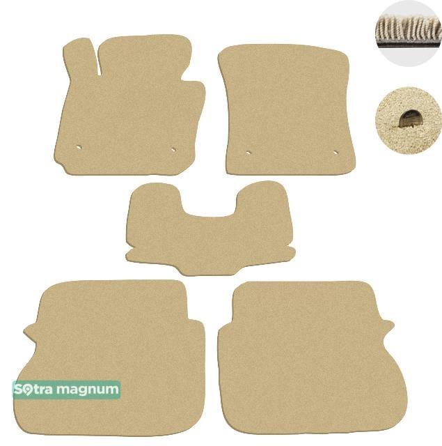 Sotra 01251-MG20-BEIGE Interior mats Sotra two-layer beige for Volkswagen Caddy (2004-2015), set 01251MG20BEIGE