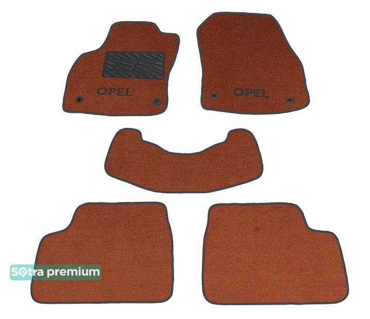 Sotra 01257-CH-TERRA Interior mats Sotra two-layer terracotta for Opel Astra h (2004-2010), set 01257CHTERRA