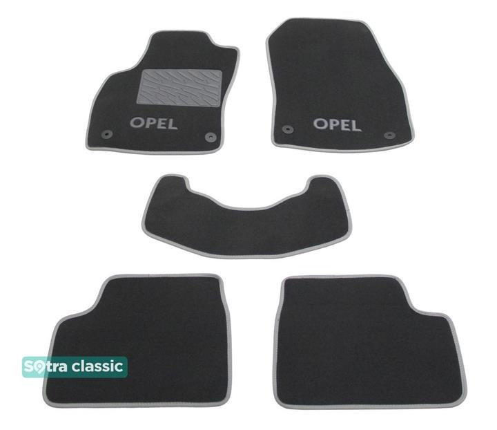 Sotra 01257-GD-GREY Interior mats Sotra two-layer gray for Opel Astra h (2004-2010), set 01257GDGREY