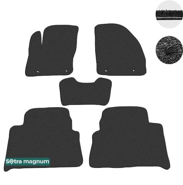 Sotra 01262-MG15-BLACK Interior mats Sotra two-layer black for Ford C-max (2003-2010), set 01262MG15BLACK