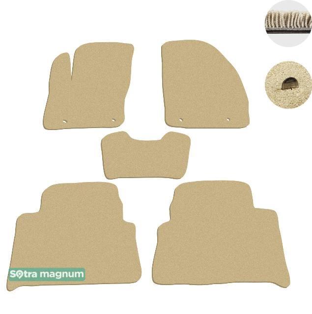 Sotra 01262-MG20-BEIGE Interior mats Sotra two-layer beige for Ford C-max (2003-2010), set 01262MG20BEIGE