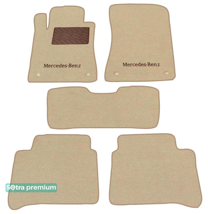 Sotra 01266-CH-BEIGE Interior mats Sotra two-layer beige for Mercedes Cls-class (2004-2010), set 01266CHBEIGE