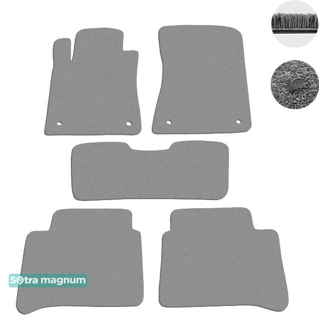 Sotra 01266-MG20-GREY Interior mats Sotra two-layer gray for Mercedes Cls-class (2004-2010), set 01266MG20GREY
