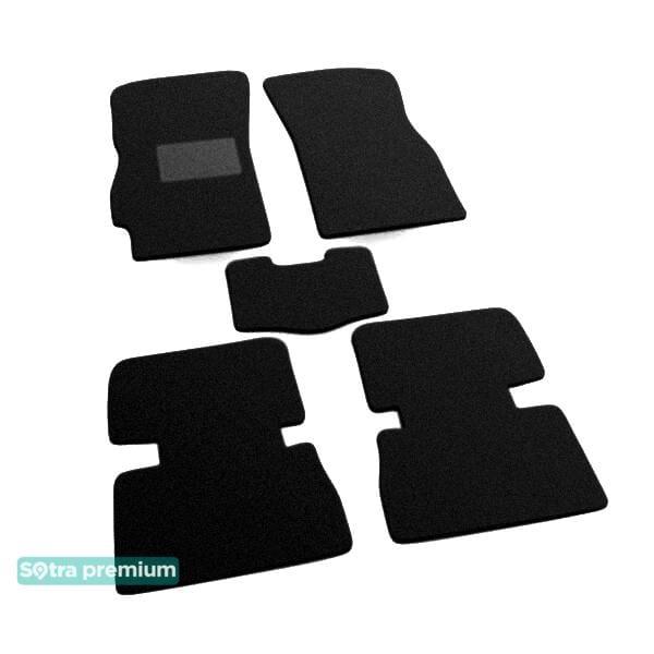 Sotra 01267-CH-BLACK Interior mats Sotra two-layer black for Daewoo Nubira (1999-2002), set 01267CHBLACK