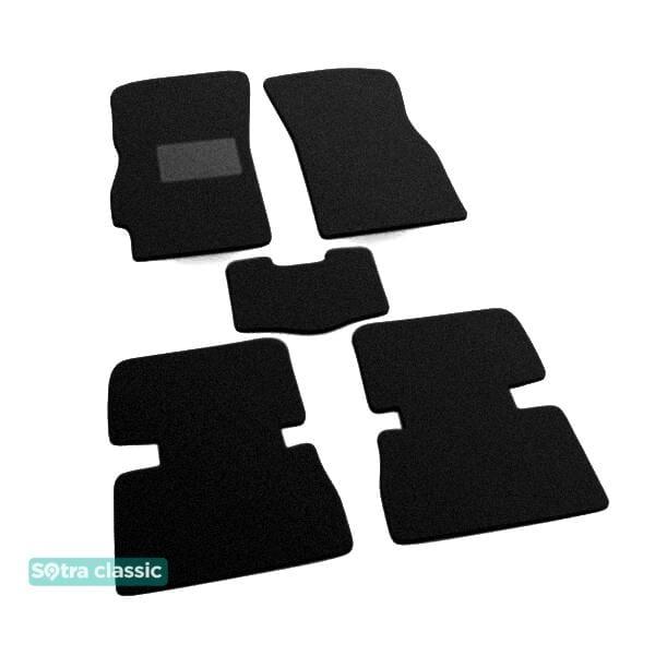 Sotra 01267-GD-BLACK Interior mats Sotra two-layer black for Daewoo Nubira (1999-2002), set 01267GDBLACK
