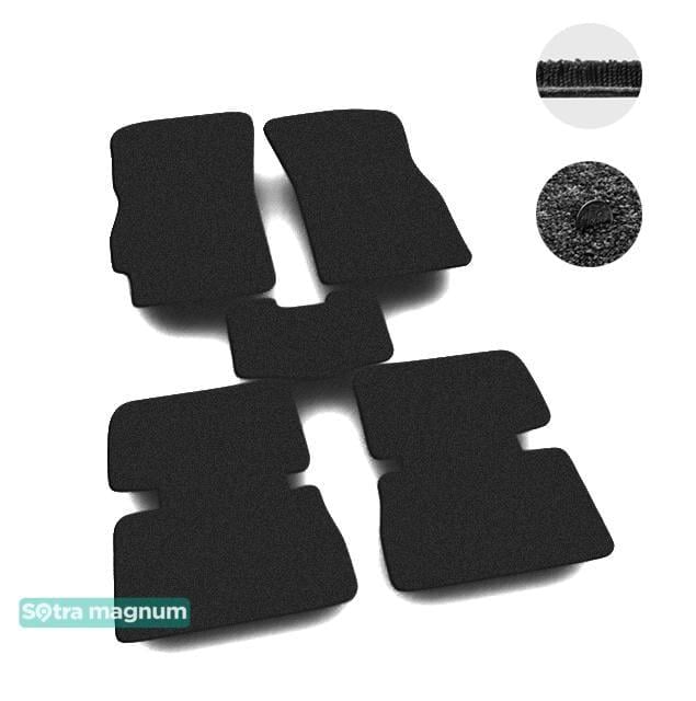 Sotra 01267-MG15-BLACK Interior mats Sotra two-layer black for Daewoo Nubira (1999-2002), set 01267MG15BLACK