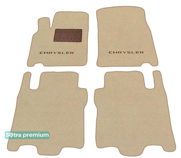 Sotra 01268-2-CH-BEIGE Interior mats Sotra two-layer beige for Chrysler Pacifica (2003-2008), set 012682CHBEIGE