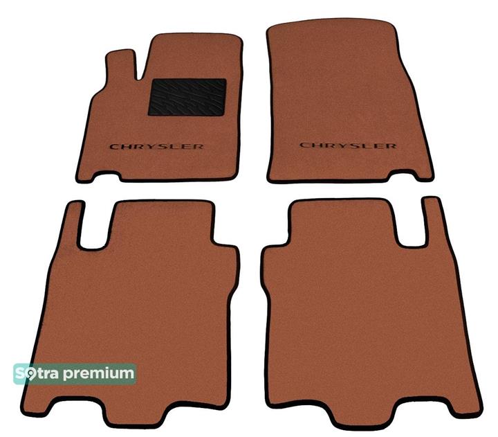 Sotra 01268-2-CH-TERRA Interior mats Sotra two-layer terracotta for Chrysler Pacifica (2003-2008), set 012682CHTERRA
