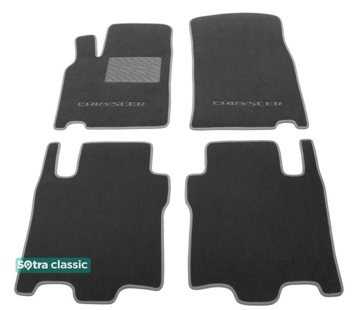 Sotra 01268-2-GD-GREY Interior mats Sotra two-layer gray for Chrysler Pacifica (2003-2008), set 012682GDGREY