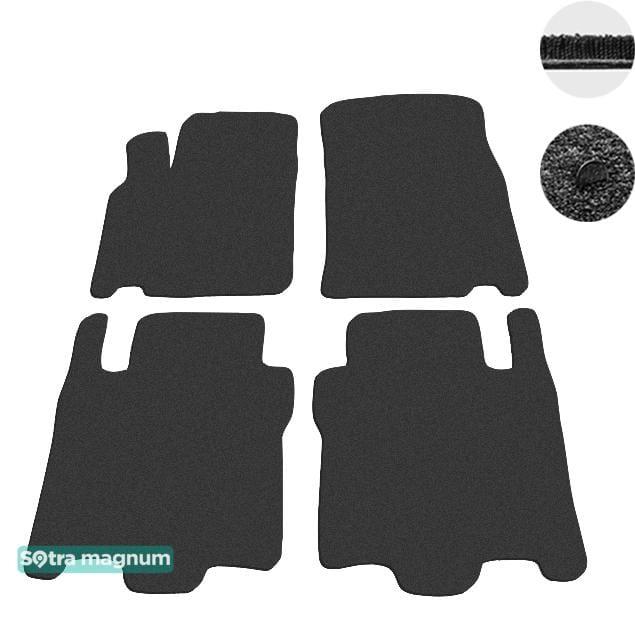 Sotra 01268-2-MG15-BLACK Interior mats Sotra two-layer black for Chrysler Pacifica (2003-2008), set 012682MG15BLACK