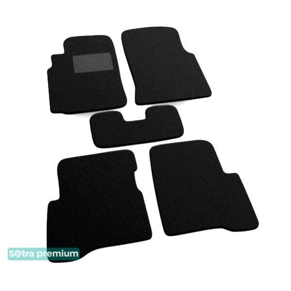 Sotra 01272-CH-BLACK Interior mats Sotra two-layer black for Nissan Sunny (2000-2006), set 01272CHBLACK