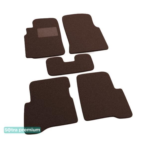 Sotra 01272-CH-CHOCO Interior mats Sotra two-layer brown for Nissan Sunny (2000-2006), set 01272CHCHOCO