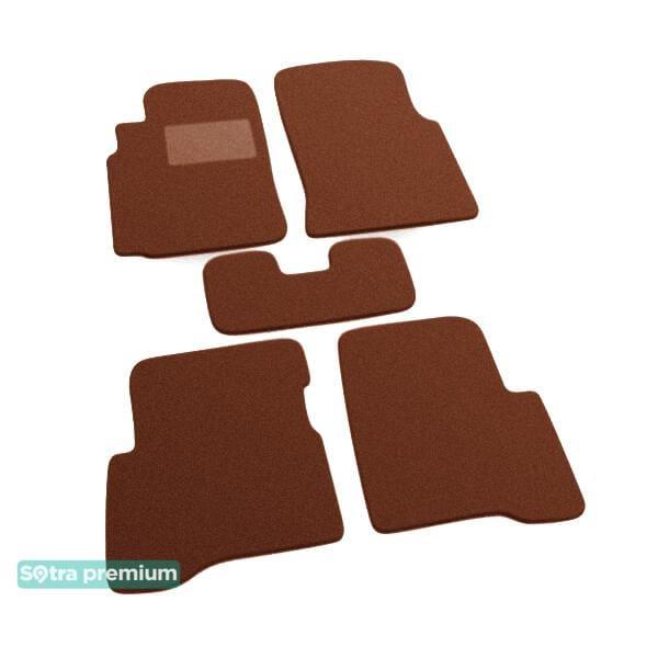 Sotra 01272-CH-TERRA Interior mats Sotra two-layer terracotta for Nissan Sunny (2000-2006), set 01272CHTERRA
